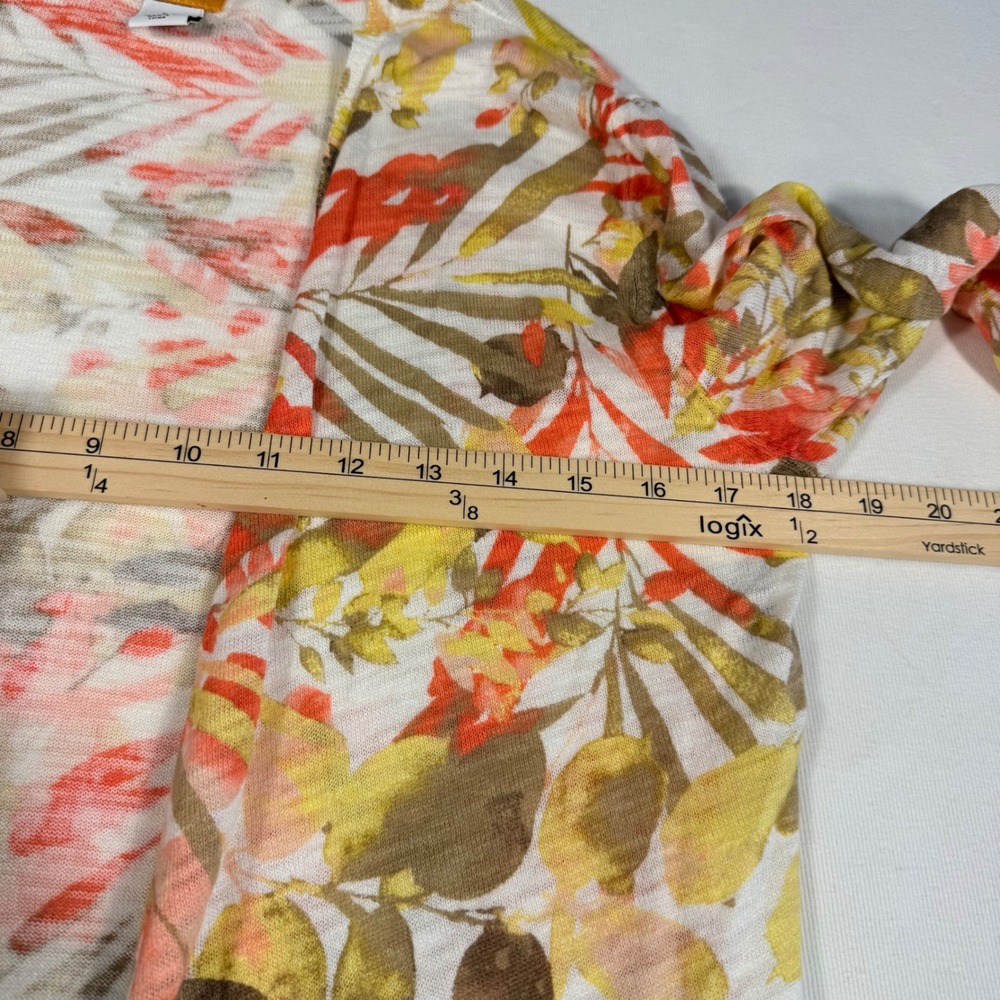 Ruby Rd Floral Lightweight Open Front Cardigan Sw… - image 8